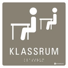 SKYLT TAKTIL KLASSRUM