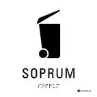 SKYLT TAKTIL SOPRUM