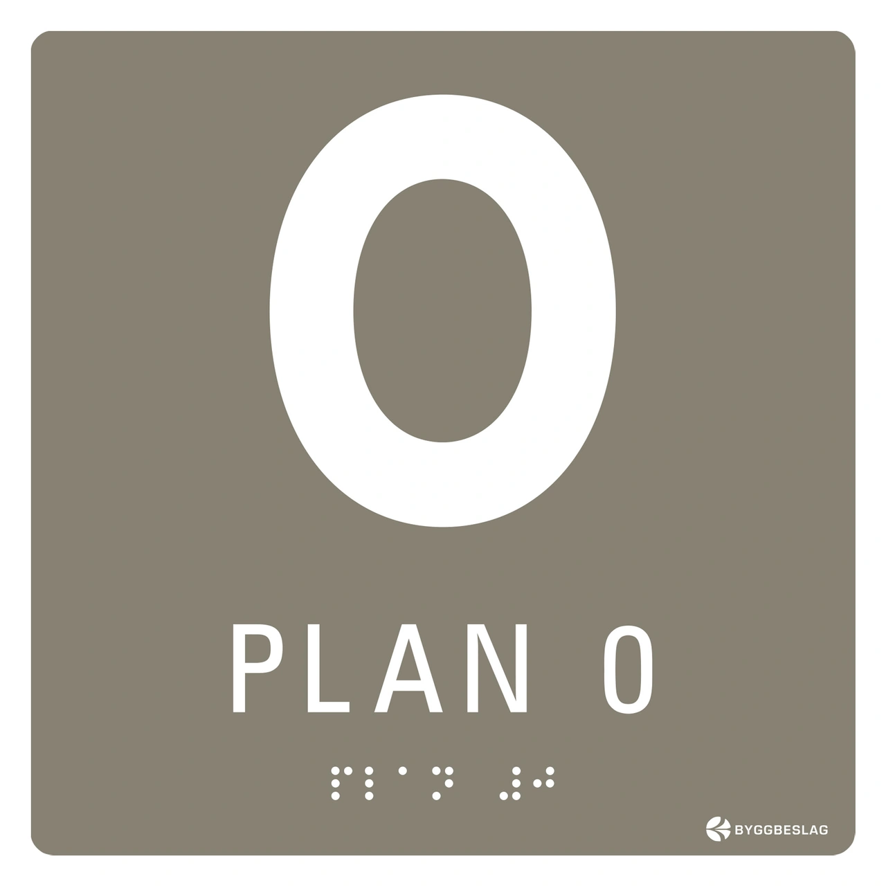 TAKTILA SKYLTAR VÅNINGSPLAN