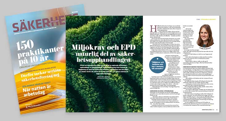 Miljökrav och EPD – naturlig del av säkerhetsupphandlingen