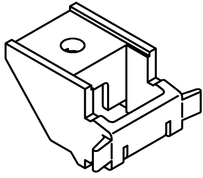 TAKFÄSTE 1080 3603 NYLON VIT