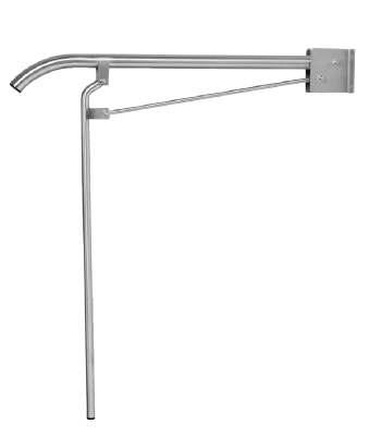 ARMSTÖD FUTURA 40130 EXKL TP-HÅLLARE MED BEN 740MM RFR BORST