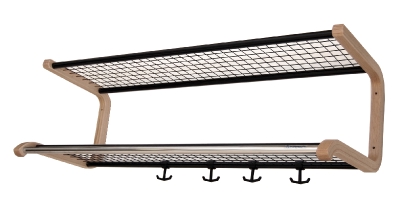 KLÄDHYLLA BB96 DUBBEL 1000 MM EK/SVART