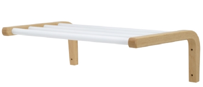 SKOHYLLA BB96S ENKEL 1200 MM VÄGG VIT/BOK