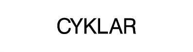 ANVISNINGSSKYLT 40X150 MM HXB CYKLAR VIT/SVART TEXT