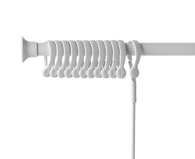 DUSCHDRAPERIRING 15000 12 ST/FÖRP VIT
