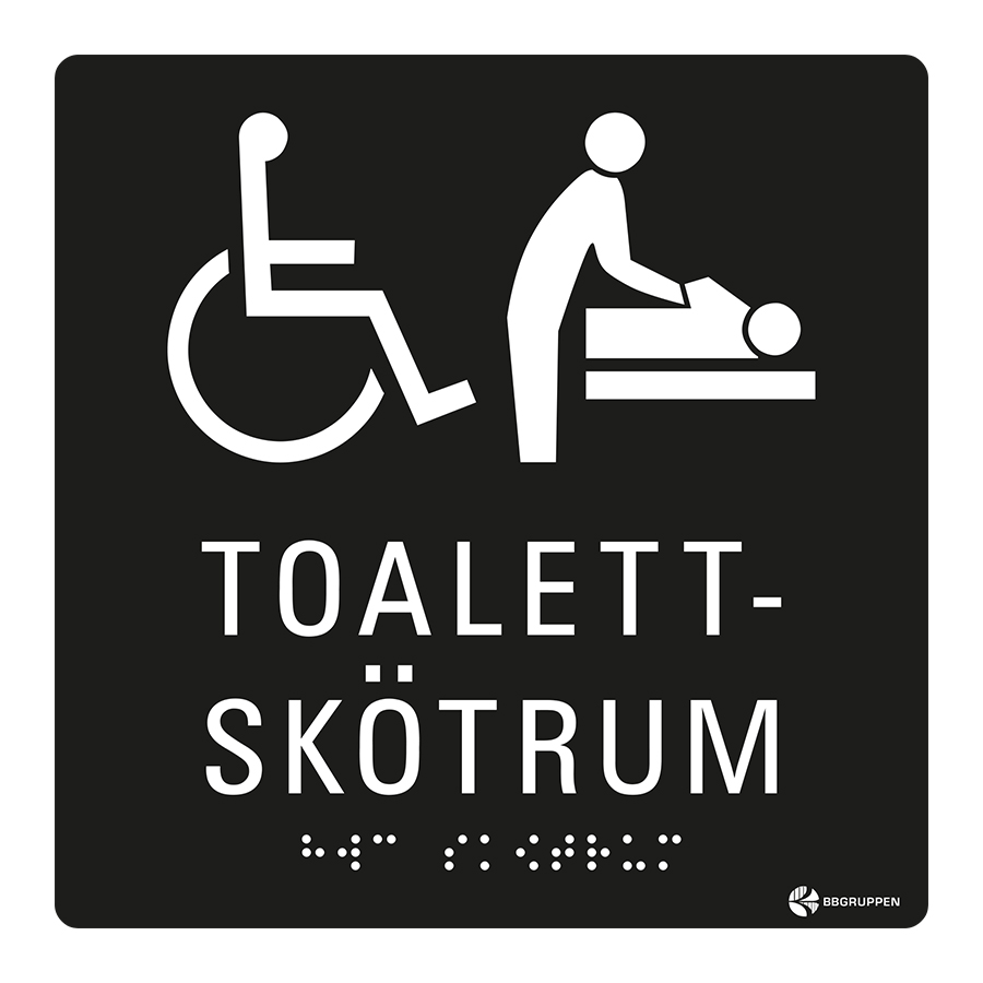 SKYLT TAKTIL RWC/SKÖTRUM