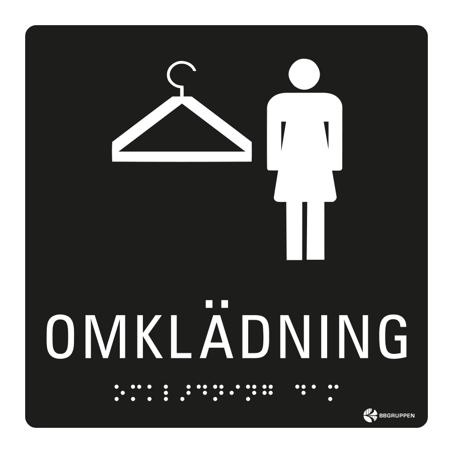 SKYLT TAKTIL OMKLÄDNING DAM