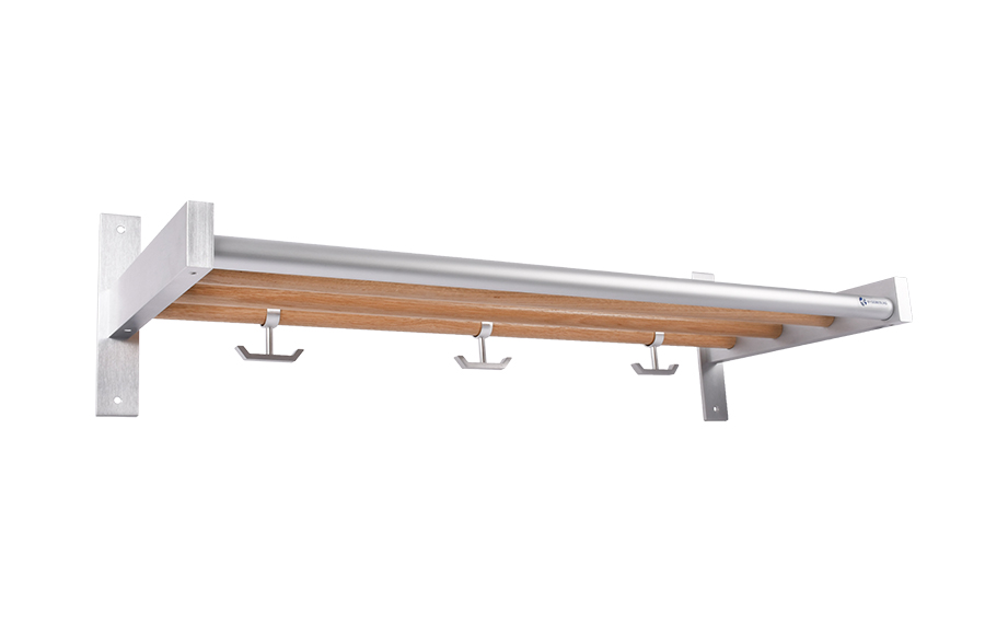 KLÄDHYLLA BB14 800 MM 3-KROK EK/ALU
