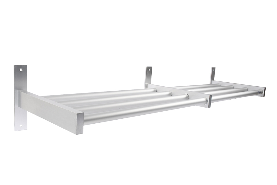 SKOHYLLA BB14 ENKEL 1200 MM VÄGG ALU/ALU