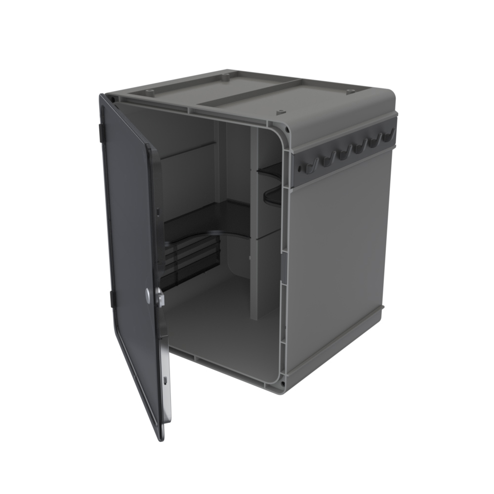 MEDICINSKÅP 240001402 305X350 MM MÖRKGRÅ