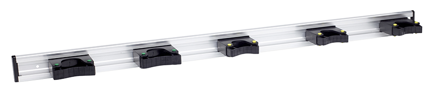 REDSKAPSHÅLLARE 19360 5 ST PÅ SKENA 900 MM SVART/NATUR