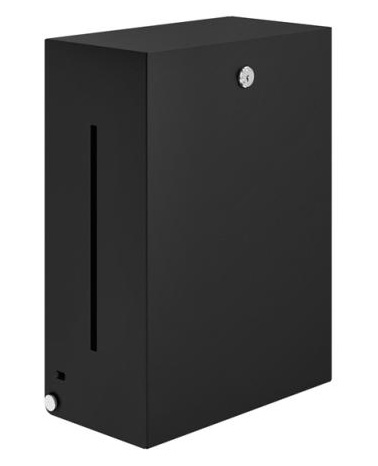 HANDDUKSSKÅP HEWI 900-SERIEN LÅSBART SVART MATT