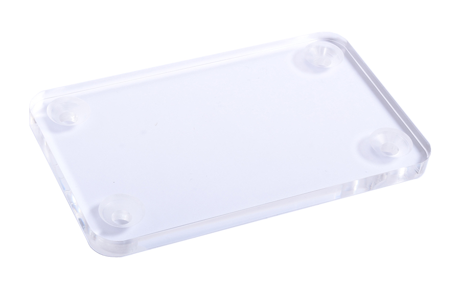 TRYCKFÖRDELARE 8953 4-HÅL 60X100X5 MM TRANSPARENT PLEXIGLAS